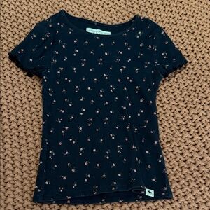 Abercrombie Kids Dark Blue Floral Tee